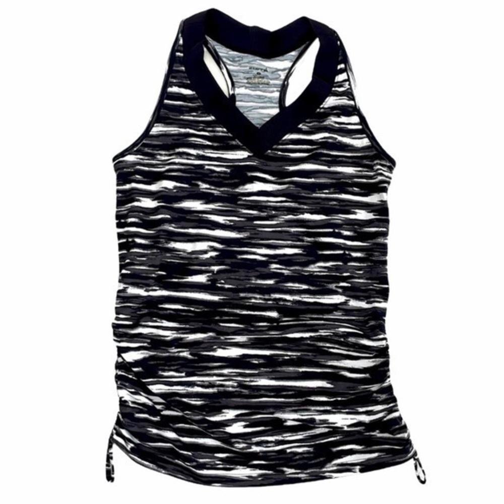 Exertek Cross Back Ruched Side Drawstring Tank Top